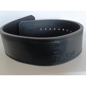 Manueklear 10mm Leather Weightlifting Belt Olive Drab 39-45” NO HARDWARE!